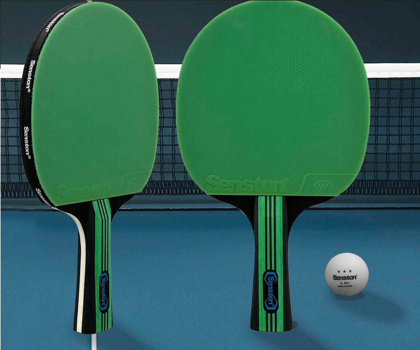 Zestaw do ping ponga stołowego dla 2 graczy kompletny rakietki do tenisa stołowego  1 Full Screen