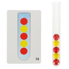 Układanka edukacyjna Montessori kolorowe kulki nauka liczenia zestaw dla dzieci 66 el. 16,5x5,5x12cm - Miniaturka zdjęcia nr 7