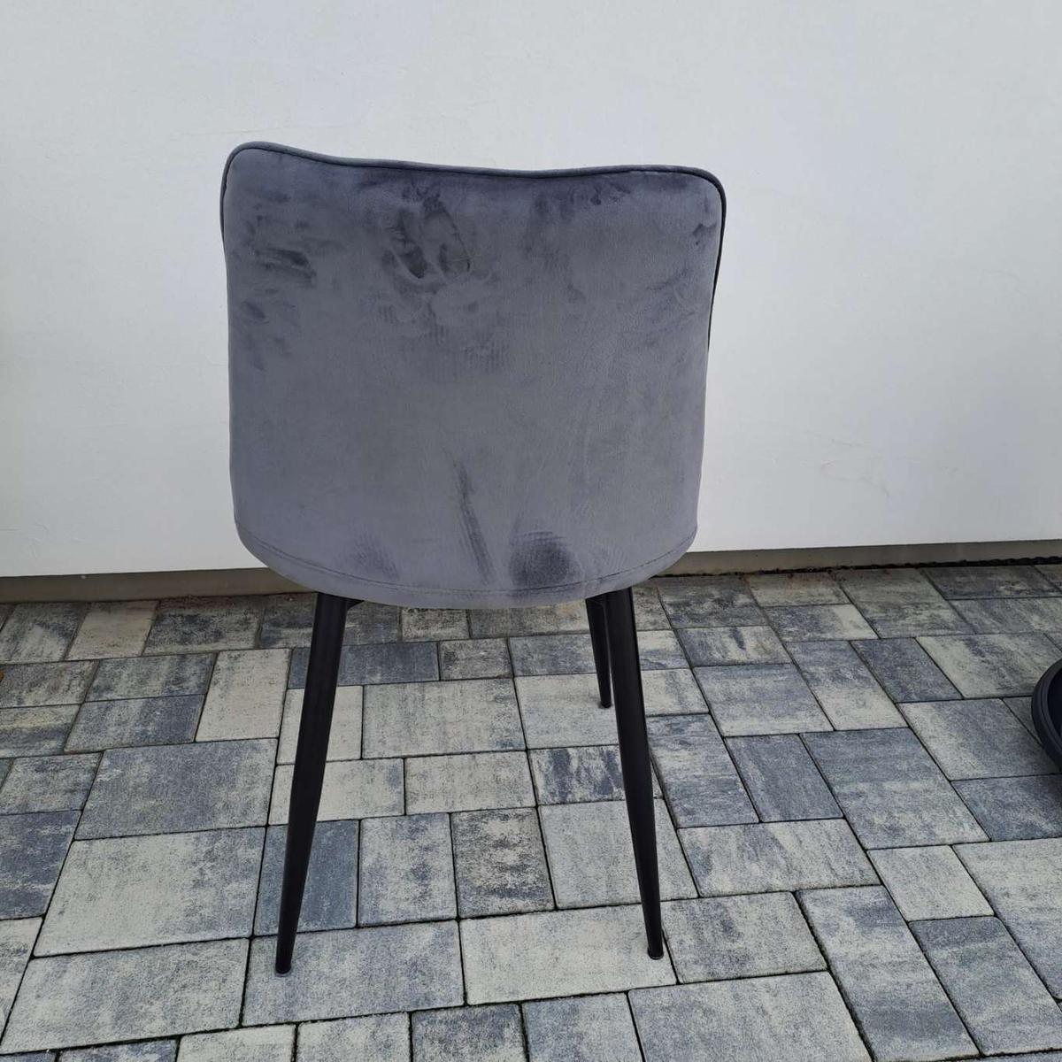 Krzesło tapicerowane, ciemny popiel nr. 3