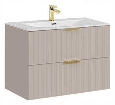Szafka łazienkowa z umywalką 80 cm ADEL CASHMERE z szufladami kaszmirowa - Miniaturka zdjęcia nr 1