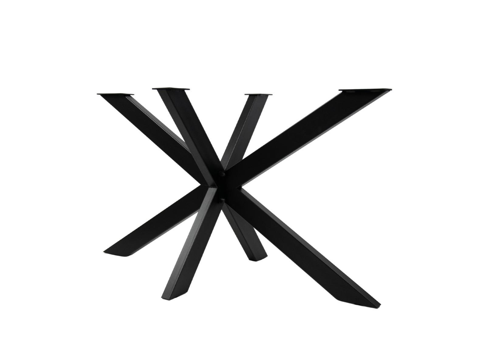 Noga metalowa stelaż do stołu biurka 68x72x128,5 cm pająk loftowy czarny nr. 1