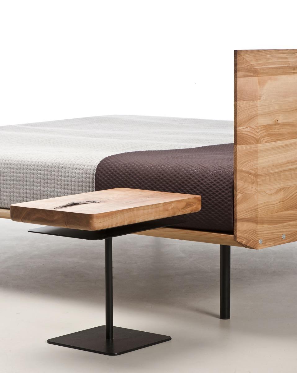Łóżko MODO 160x200 elegancka modna rama z litego drewna olchowego z tapicerowanym zagłówkiem nr. 3