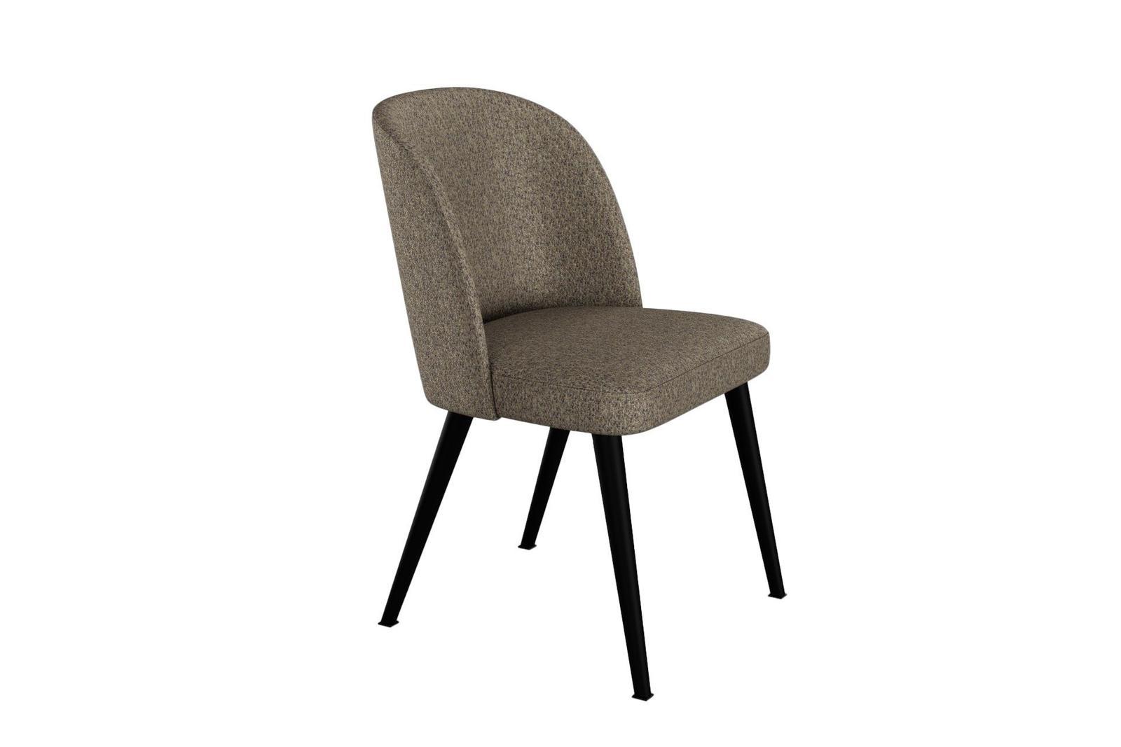 Krzesło STAUNCH KR-2 53x49x83 cm welurowe do jadalni brązowy nr. 3