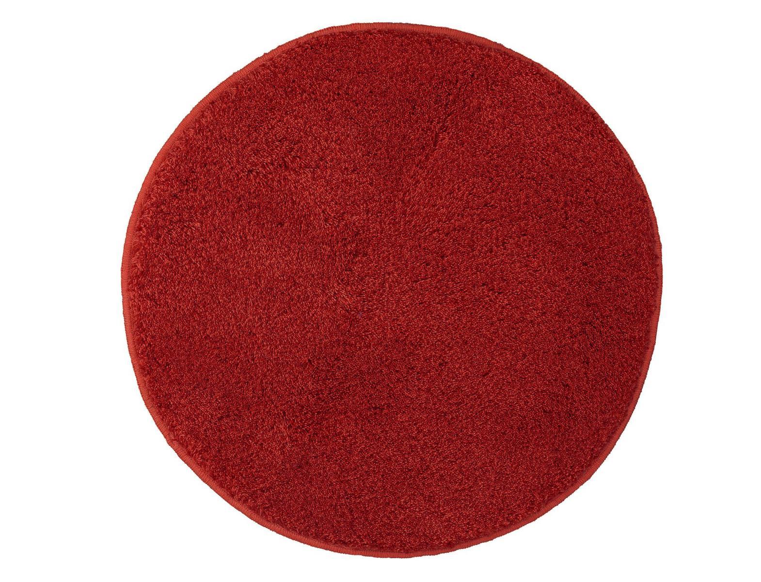 Kleine Wolke Relax Dywanik łazienkowy czerwony 100 cm okrągły nr. 1