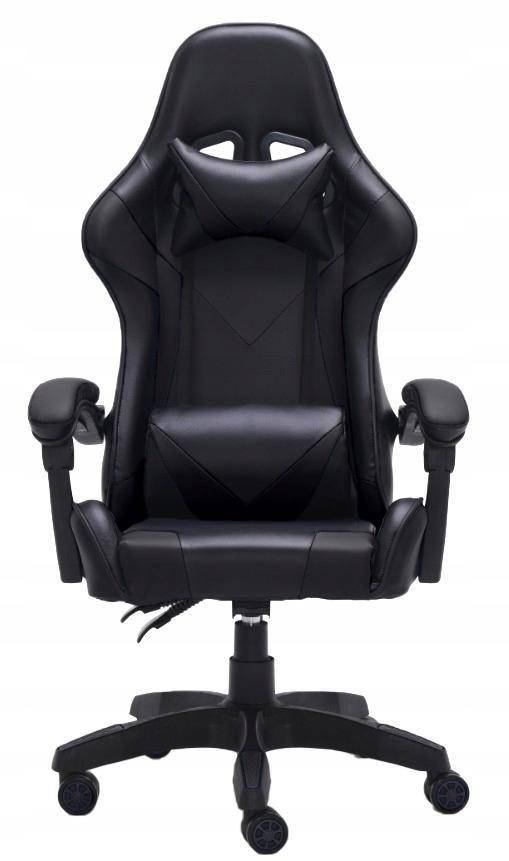 Fotel obrotowy Remus 66x115x62 cm czarny krzesło do biura  nr. 2
