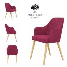 Krzesło tapicerowane KR-9 53x83x49 cm DELUXE Lillipop 25 do jadalni różowy