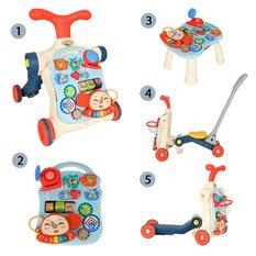 Pchacz chodzik jeździk deskorolka stolik interaktywny 5w1 zabawka dla niemowląt 52,2x16x42cm - Miniaturka zdjęcia nr 3