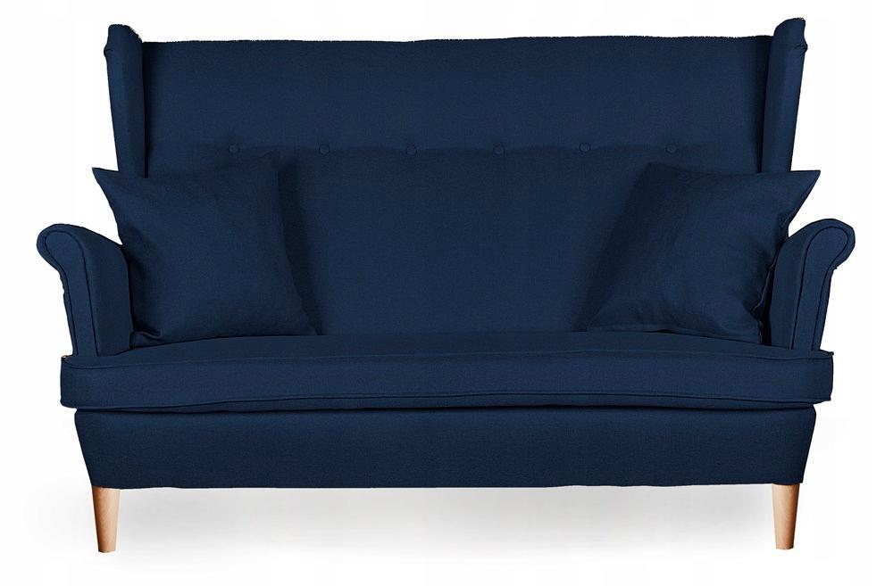 Zestaw wypoczynkowy mebli ARI 149x104x92 cm uszak sofa fotele pufy do salonu Twist granatowy nr. 2