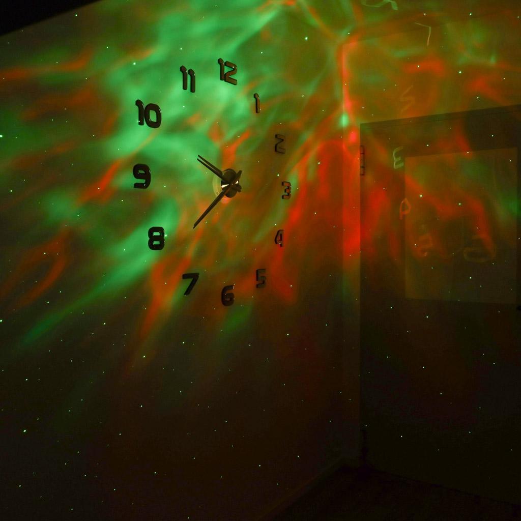 Lampka nocna dla dzieci projektor gwiazd astronauta z gitarą na pilot czarna 12,5x8,5x7,6 cm nr. 10