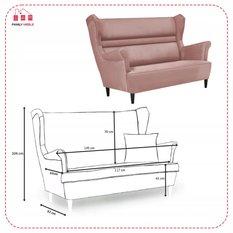 Zestaw wypoczynkowy sofa + 2 fotele Family Meble - Miniaturka zdjęcia nr 5