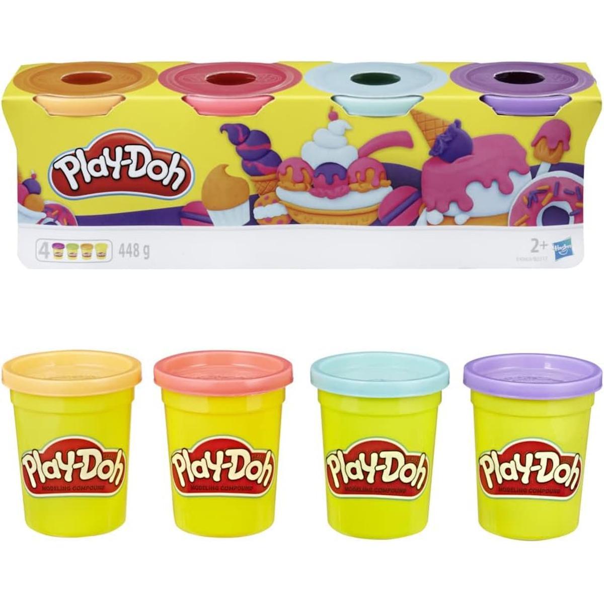 Ciastolina kolorowa zestaw tub mix kolorów hasbro 4-pak e4869 play-doh dla dziecka nr. 1