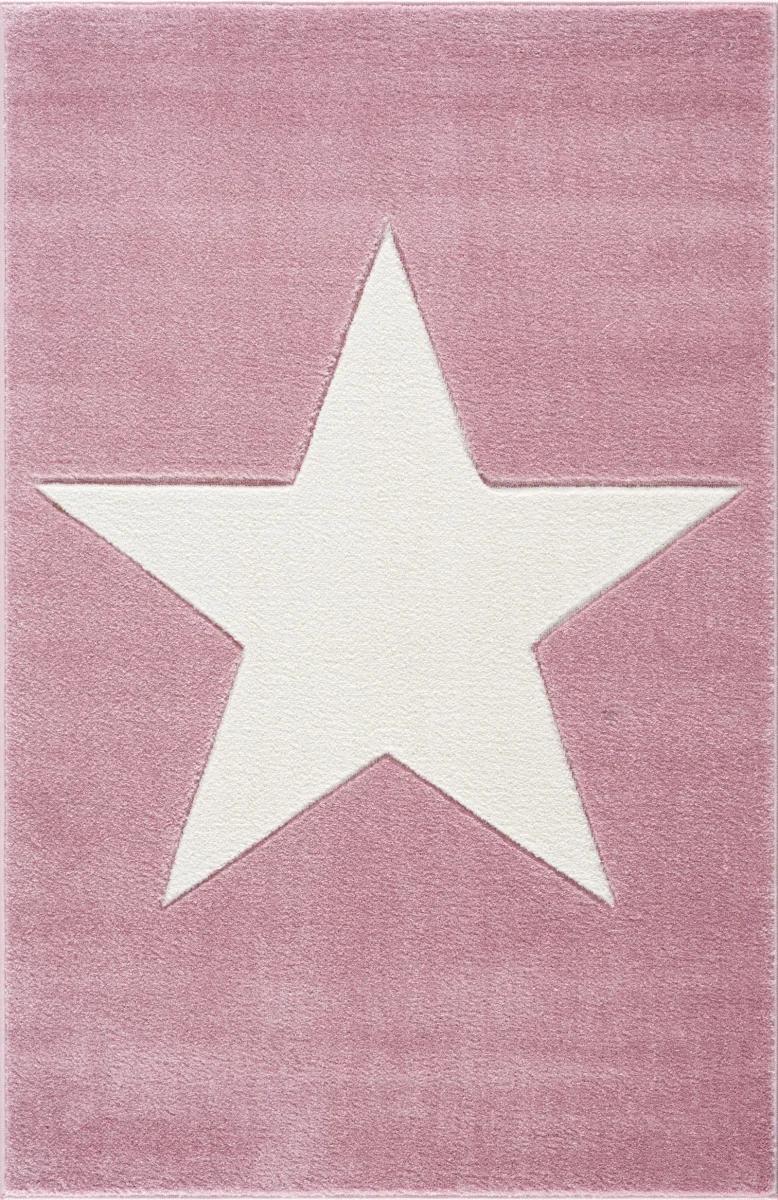 Dywan dziecięcy Big Star Round Pink 120x180 cm do pokoju dziecięcego różowy z gwiazdą nr. 2
