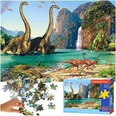 CASTORLAND Puzzle układanka 60el. In the Dinosaurs World - Świat dinozaurów 5+ - Miniaturka zdjęcia nr 1