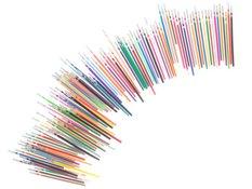 Długopisy żelowe kolorowe w etui 120szt + 120 wkładów kolorowanka do biura dla dzieci 35x18x8 cm - Miniaturka zdjęcia nr 5