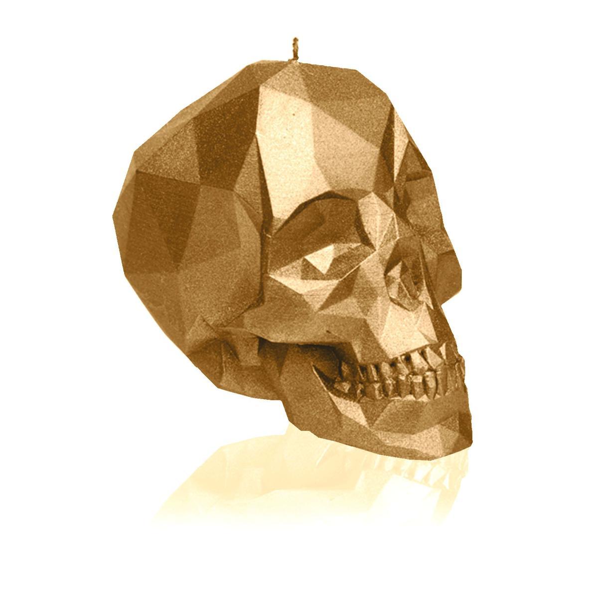 Świeca Skull Low-Poly Classic Gold Small nr. 1