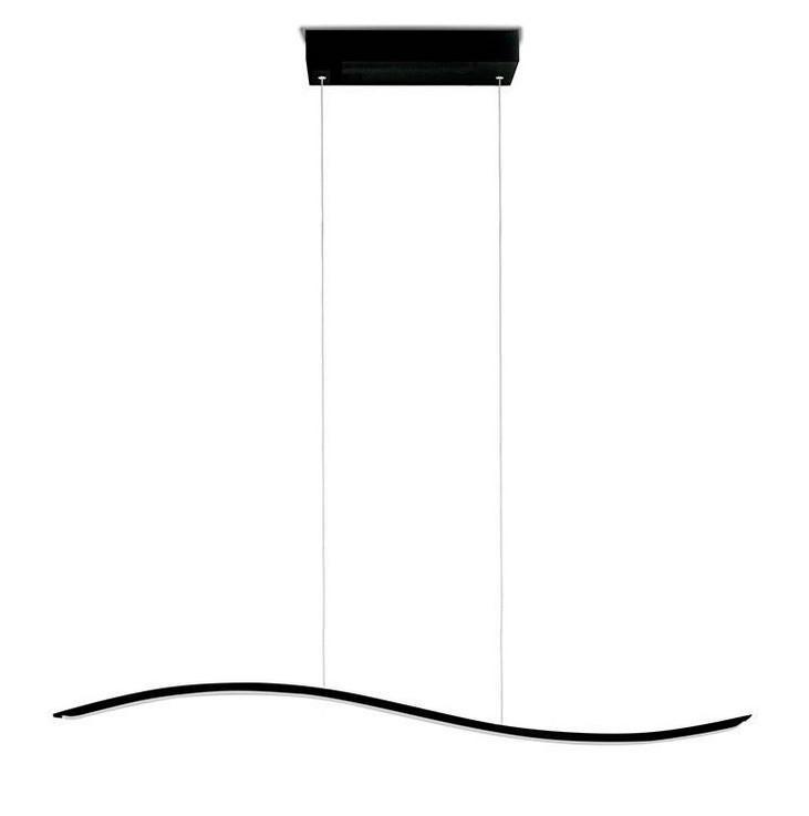 Lampa wisząca LIL WAVE czarna nowoczesna włoska marka do jadalni lub salonu 0 Full Screen