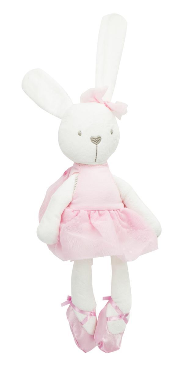 Maskotka pluszowa królik w różowej sukience 42cm nr. 2