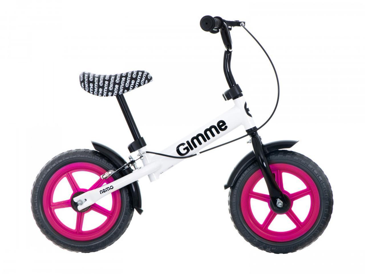 Rowerek biegowy z hamulcem Nemo 11" różowy 3+ GIMME nr. 4
