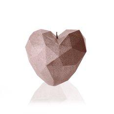 Świeca Heart Low-Poly Rose Gold - Miniaturka zdjęcia nr 1