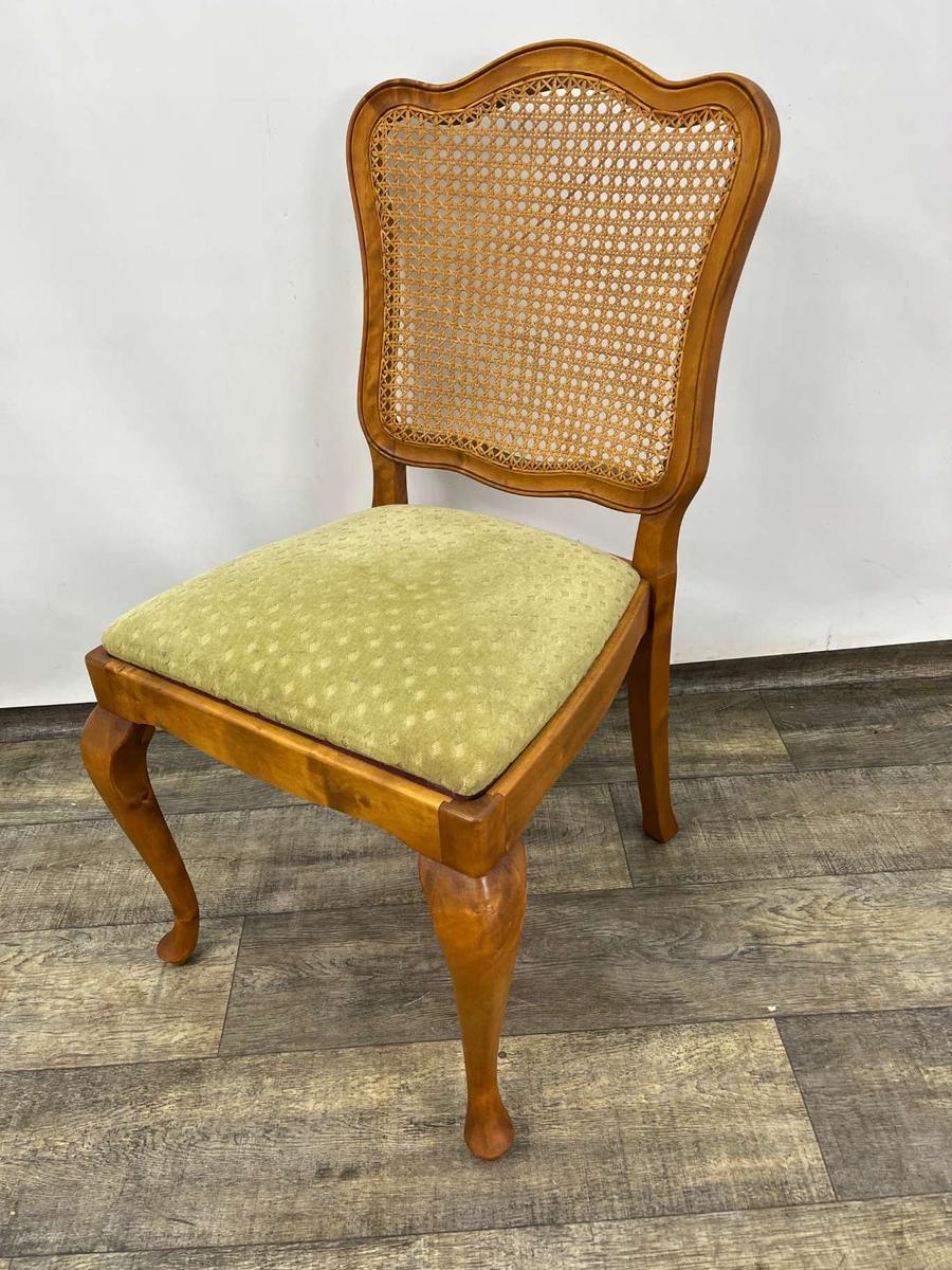 Krzesło Lubke z raffią lata 70/80-te nr. 1