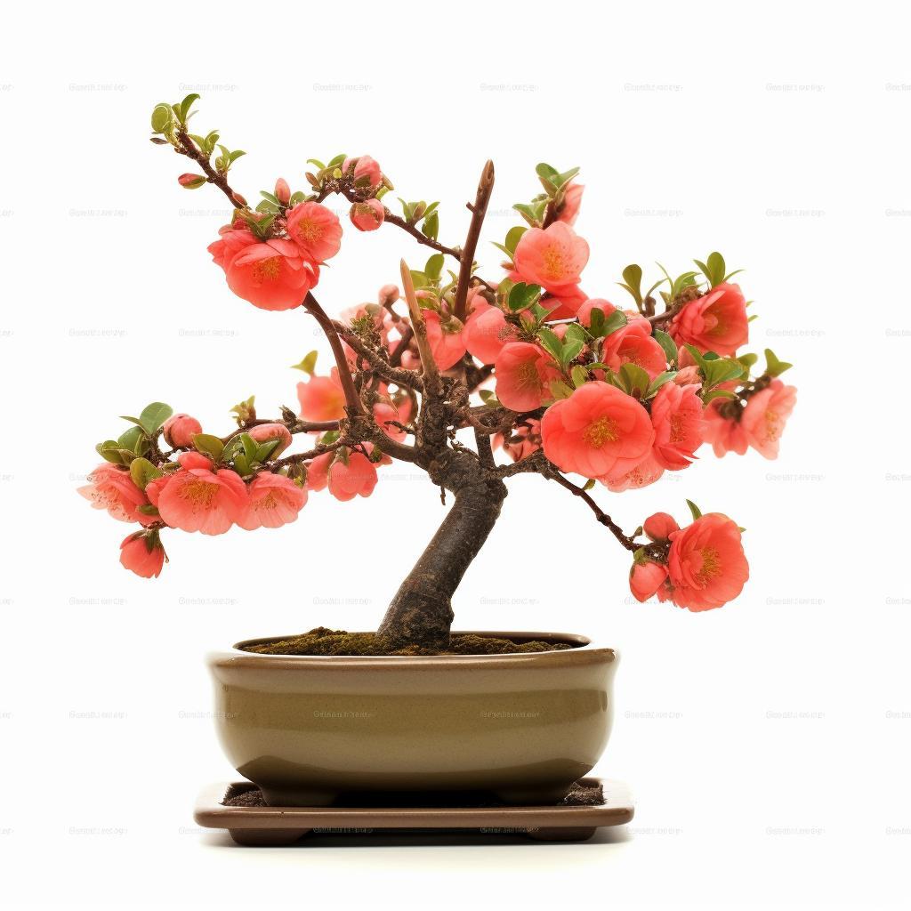 Pigwowiec Japoński Bonsai kwiaty owoce﻿ - komplet 5 nasion nr. 1
