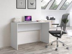 Biurko PLUS 120x50x76 cm nowoczesne funkcjonalne do biura pokoju białe