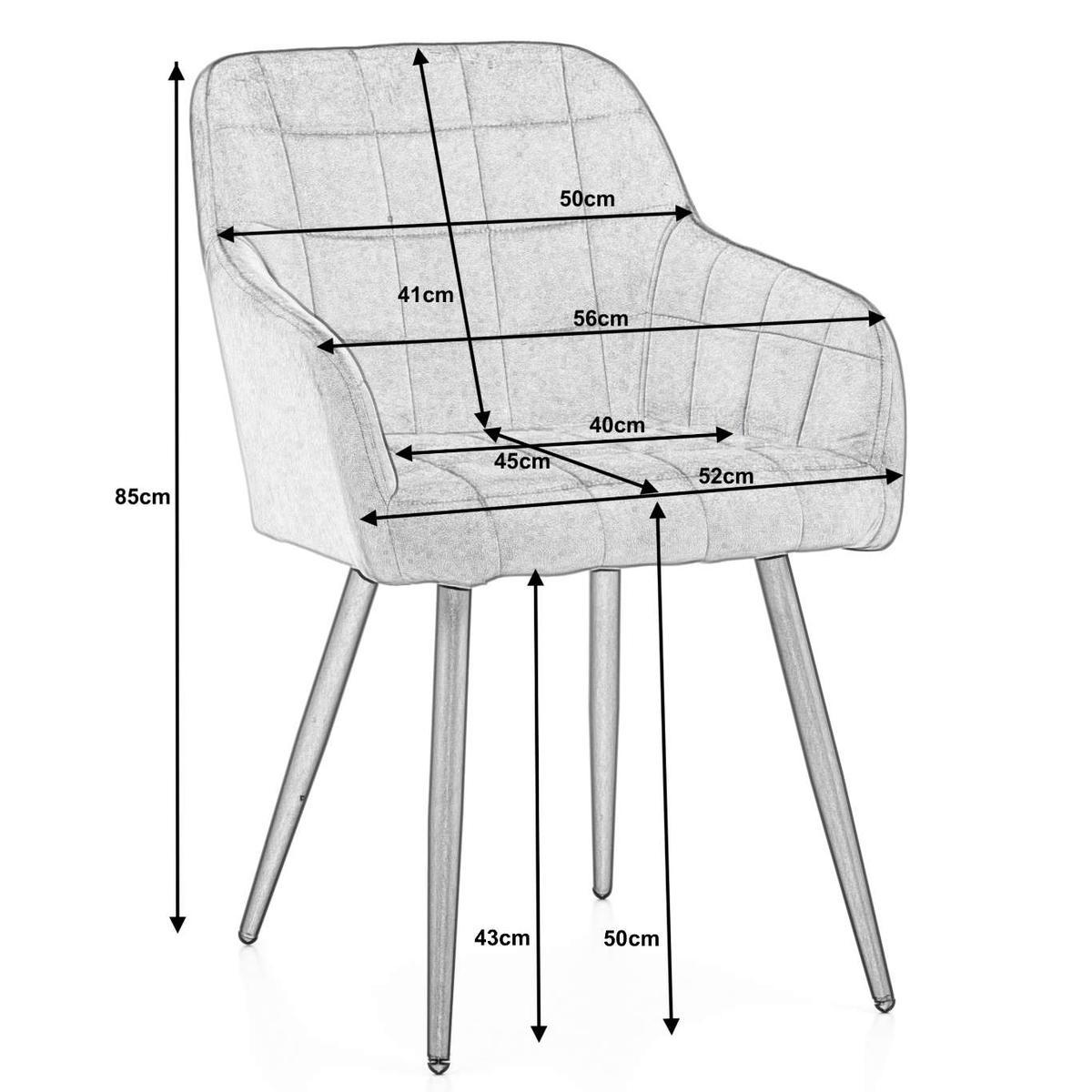Krzesło ORTE szare tapicerowane welurem pikowane do jadalni lub salonu  nr. 9