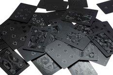 Karty do gry pokera plastikowe czarne - Miniaturka zdjęcia nr 3