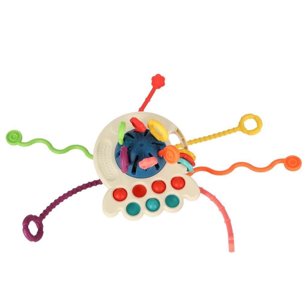 Zabawka sensoryczna gryzak Montessori dla niemowląt niebieski 5 Full Screen