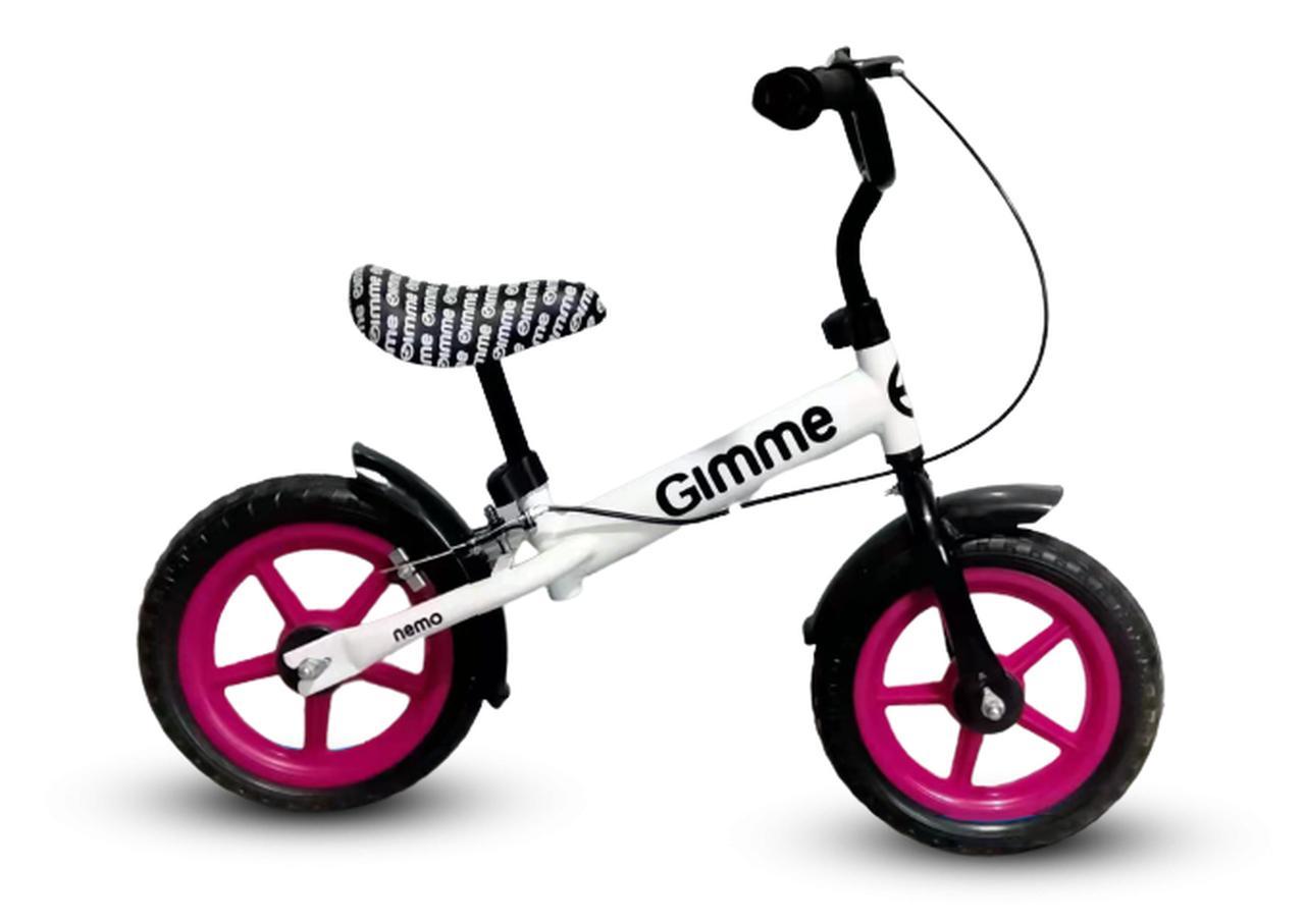 Rowerek biegowy z hamulcem Nemo 11" różowy 3+ GIMME nr. 2