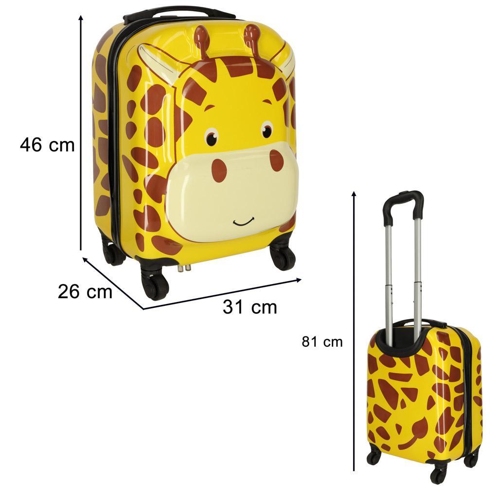 Walizka podróżna dla dzieci bagaż podręczny na kółkach żyrafa nr. 7