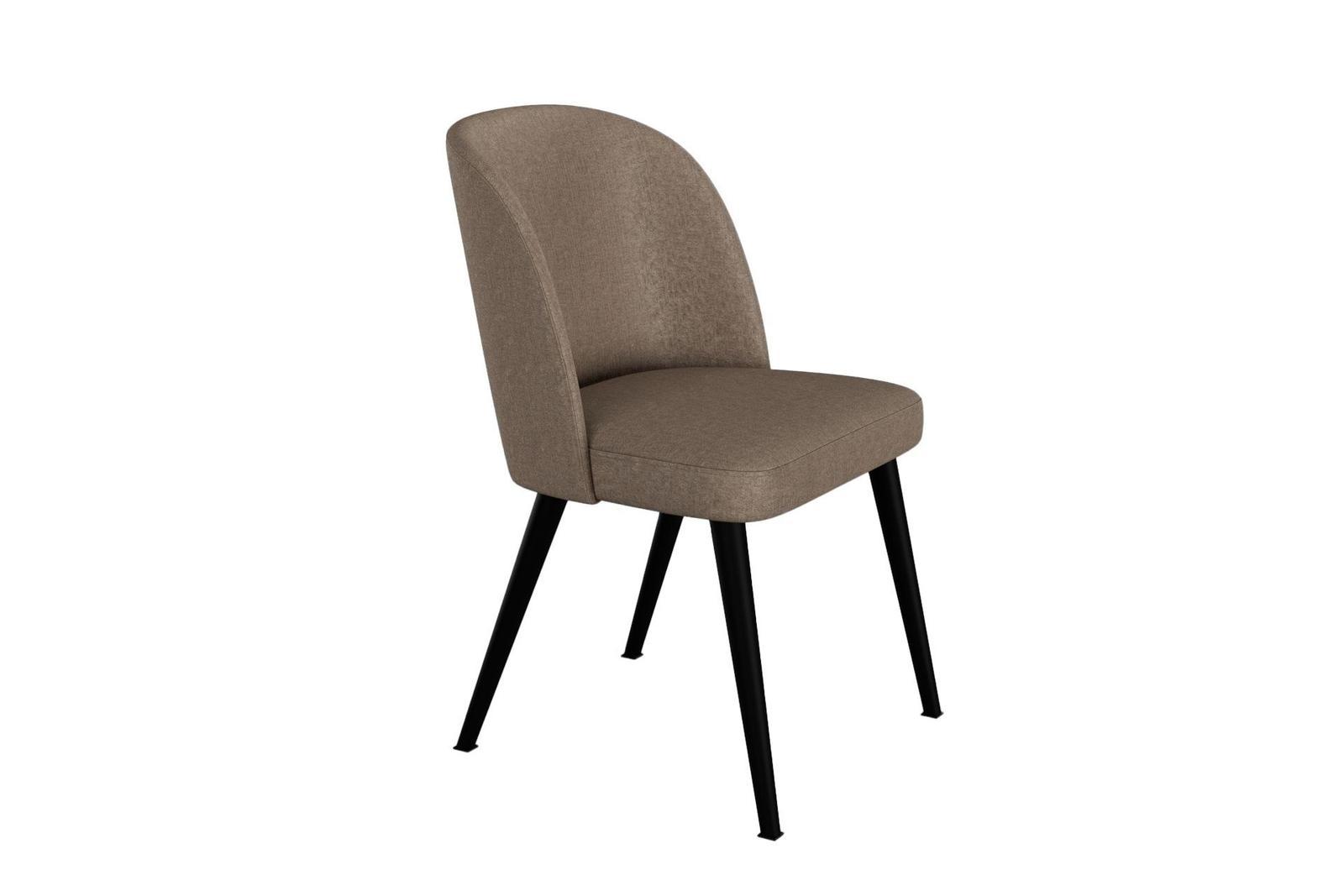 Krzesło COCKTAIL KR-2 53x49x83 cm welurowe do jadalni brązowy nr. 3