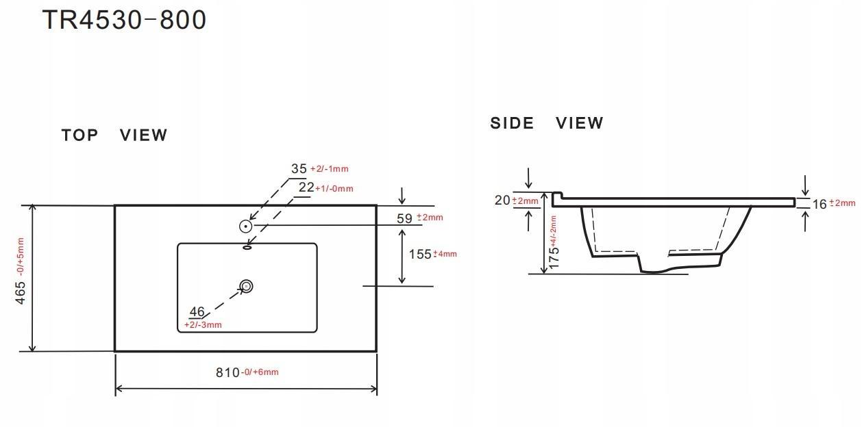 Zestaw mebli łazienkowych LINE z umywalką 80 cm + 2x słupek 165 cm 4 elementy front MDF migdałowy  nr. 3