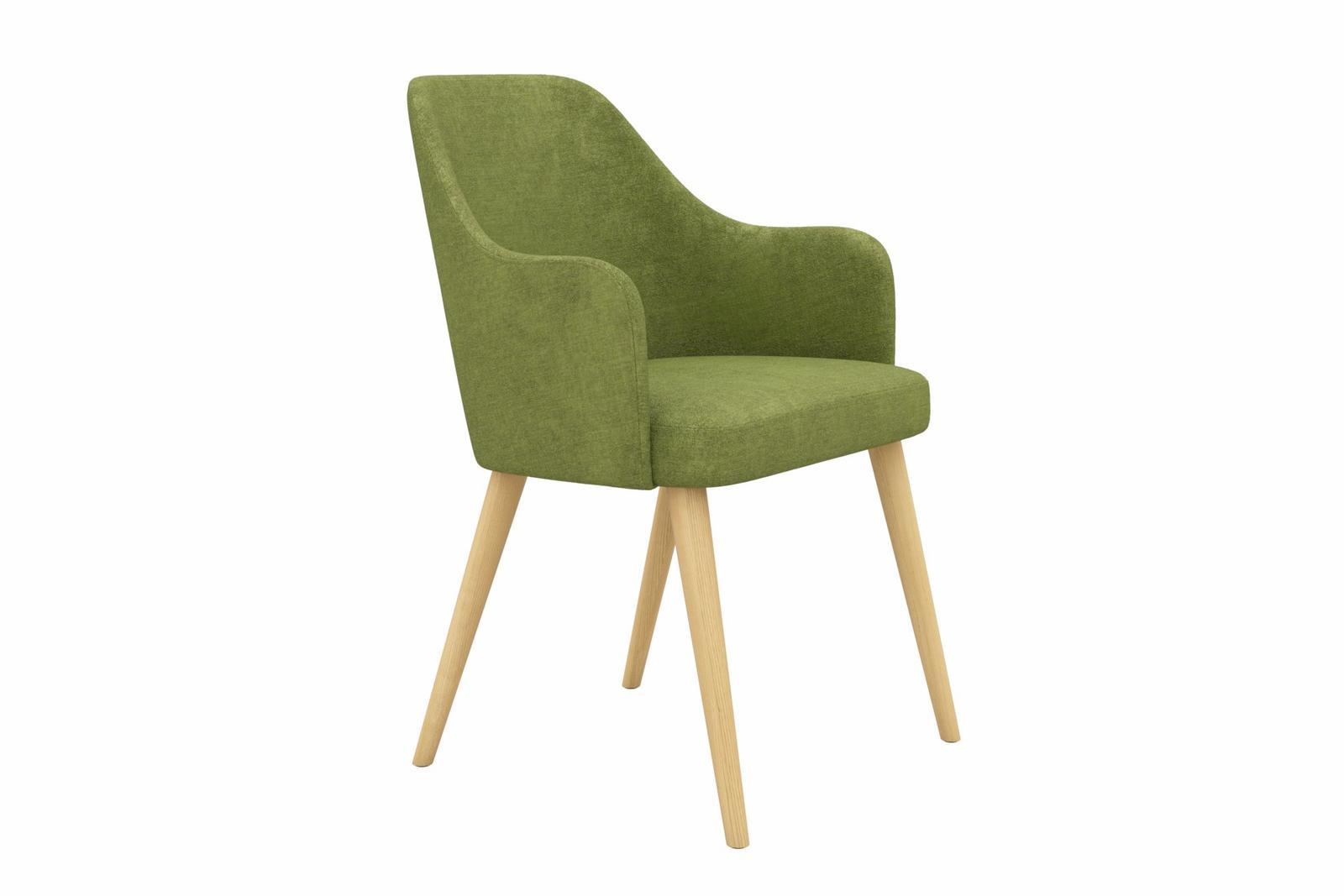 Krzesło tapicerowane KR-9 53x83x49 cm DELUXE Lime 18 do jadalni zielony nr. 3