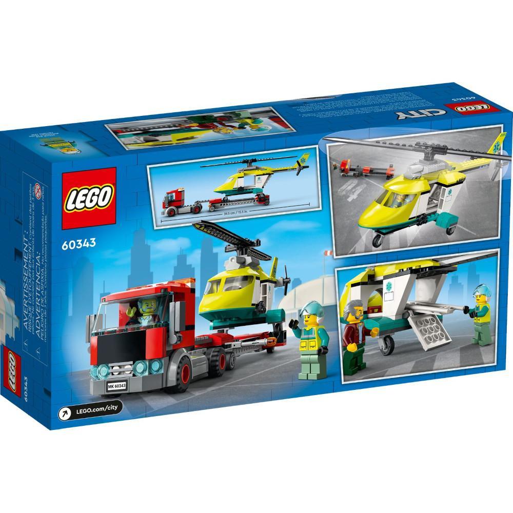 LEGO CITY bardzo duży zestaw klocków laweta helikoptera ratunkowego 60343 nr. 4
