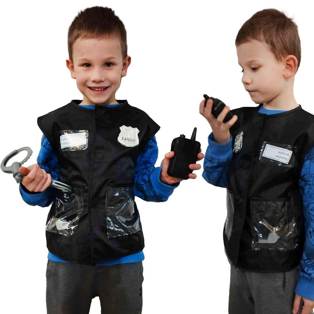 Kostium strój karnawałowy przebranie policjant zestaw 3-8 lat dla dziecka 41x54x3 cm nr. 7