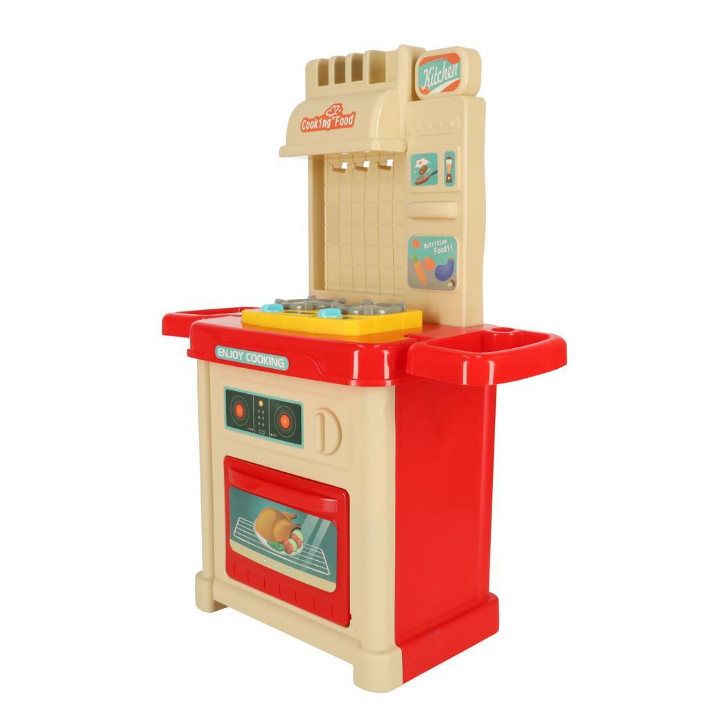 Kuchnia dla dzieci zabawkowa piekarnik palniki światła akcesoria 54x68,5x23,5 cm 3 Full Screen