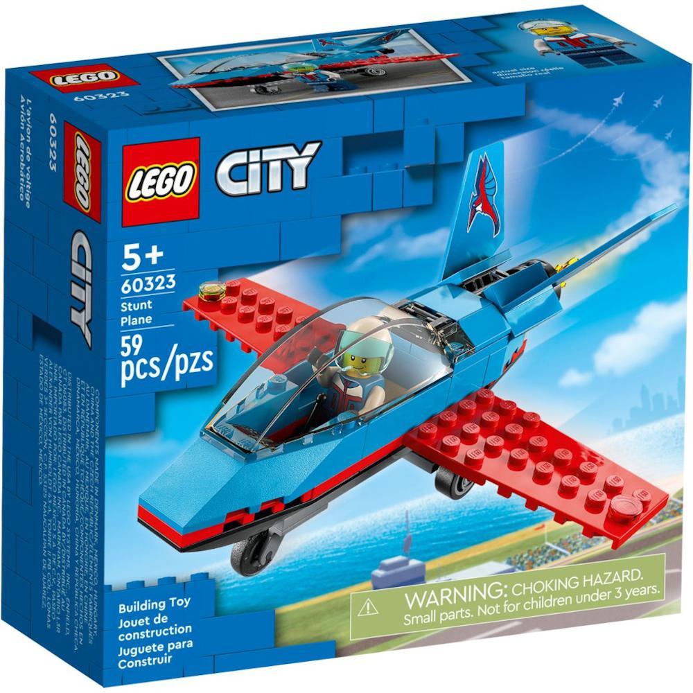 LEGO CITY oryginalny zestaw klocków samolot kaskaderski 60323 nr. 1