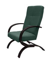 Fotel Finka 65x109x75 cm do salonu zielony wenge
