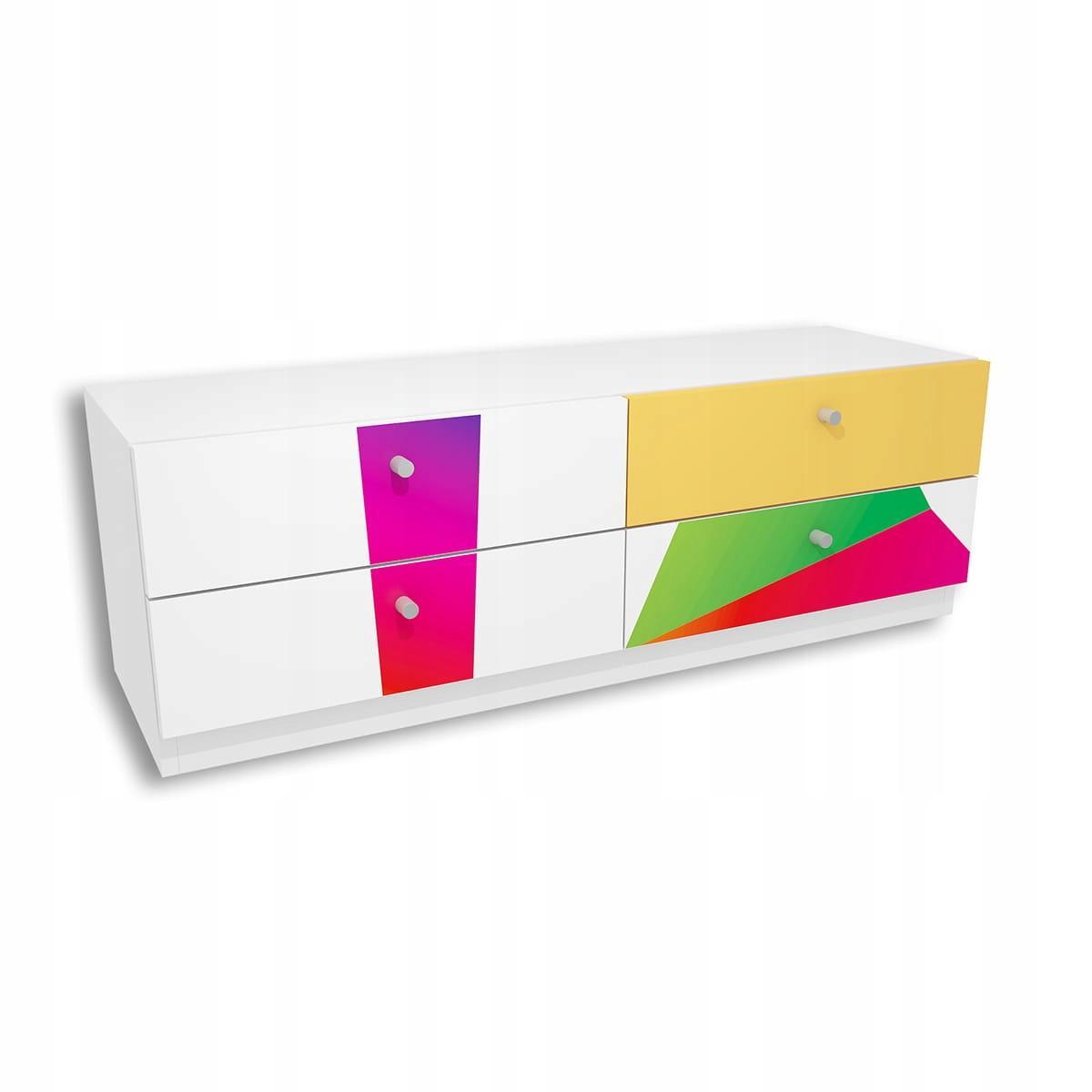 Komoda ARA 40x120 cm kolorowa z szufladami dla dziecka  nr. 1