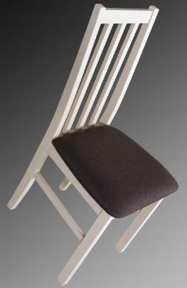Krzesło BOS 10 40x43x94 cm z drewna litego do jadalni naturalne brązowe siedzenie nr. 4