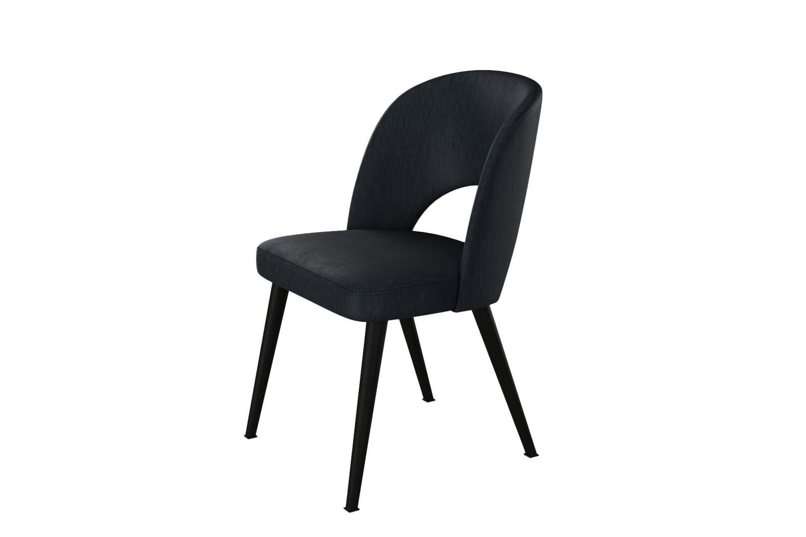 Krzesło TUXEDO KR-5 46x82x45 cm do jadalni welurowe ciemnoszary nr. 2