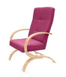 Fotel Finka 65x109x75 cm do salonu różowy buk