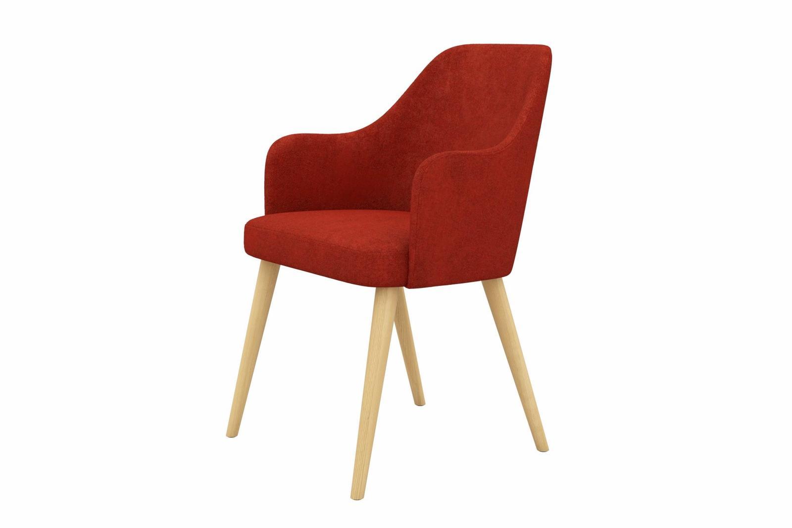 Krzesło tapicerowane KR-9 53x83x49 cm DELUXE Canyon 48 do jadalni czerwony nr. 2