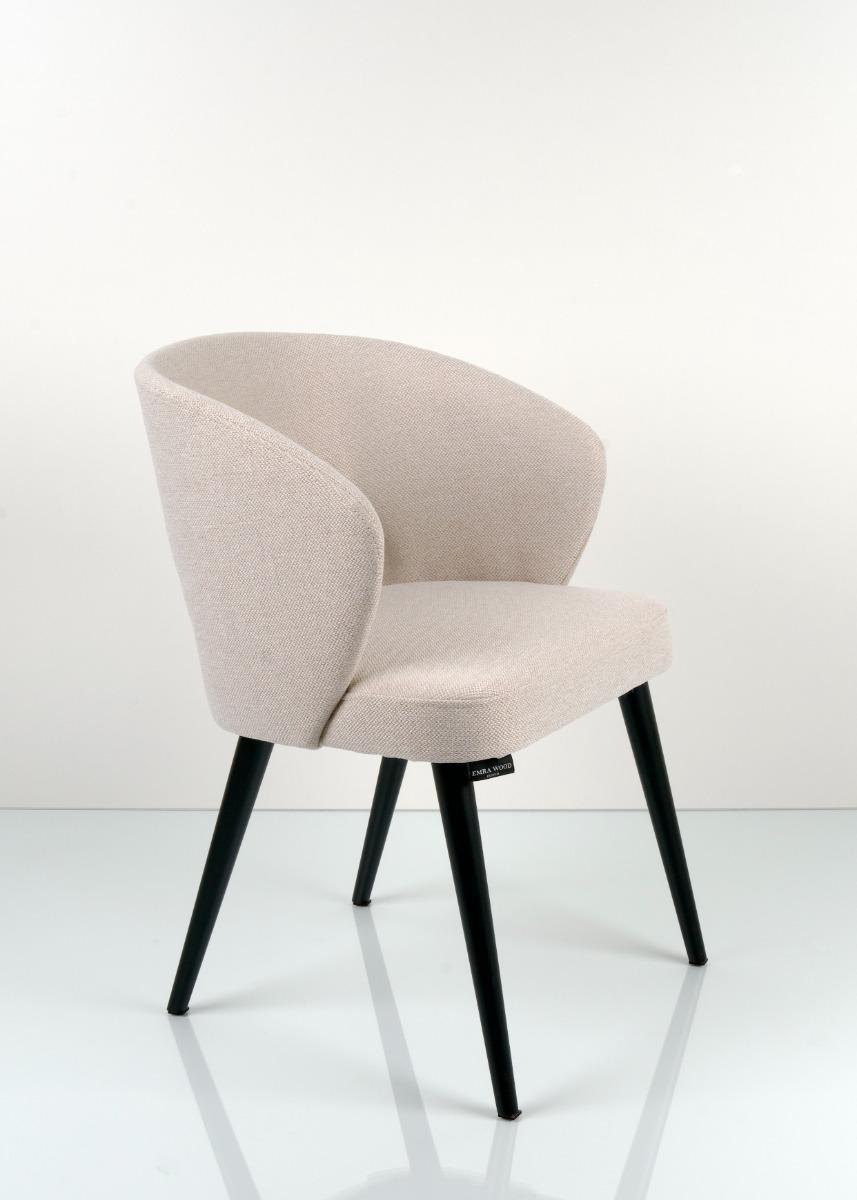 Krzesło tapicerowane KR-8 53x83x49 cm DELUXE Spello 1 do jadalni biały nr. 3