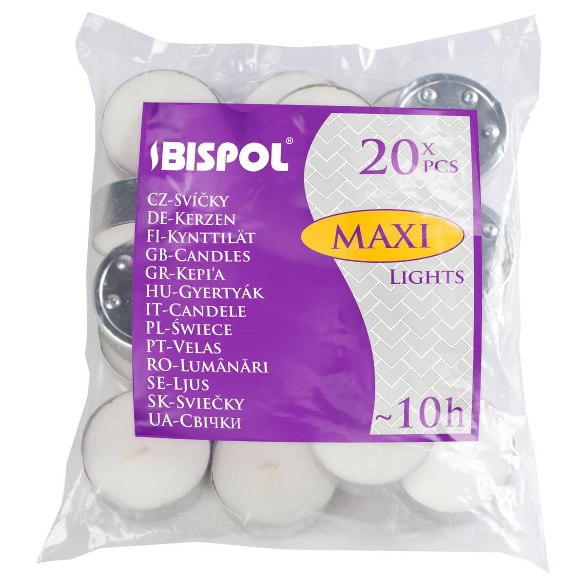 Świece Bispol Maxi Lights 10h 20 sztuk nr. 1