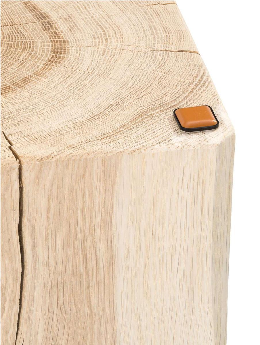 Stołek z litego drewna dębowego Block 4 Full Screen