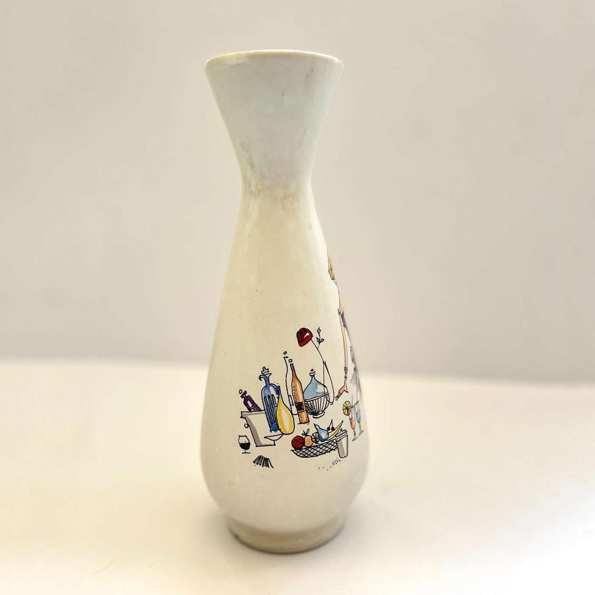 Ciekawy wazon ceramiczny Bay Keramik, Niemcy lata 70. 9 Full Screen
