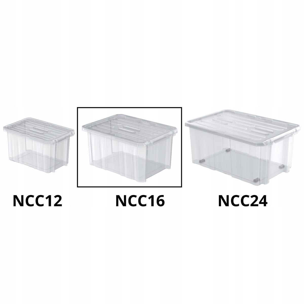 5x Pojemnik do przechowywania NCC16 + pokrywa Pudełko nr. 4