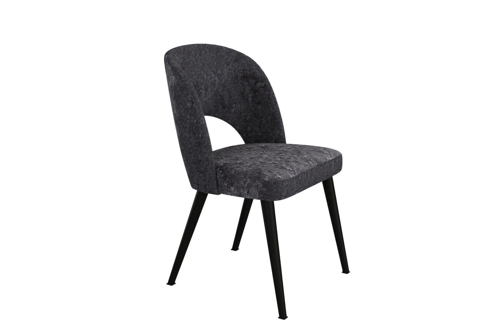 Krzesło OPERA KR-5 46x45x82 cm do jadalni welurowe szary nr. 3